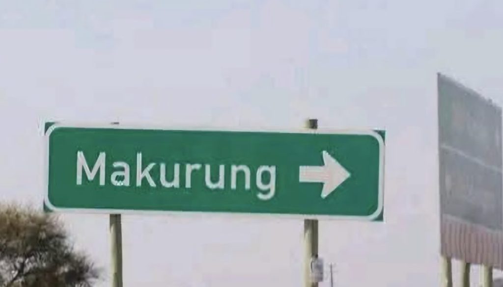Makurung Village road sign
