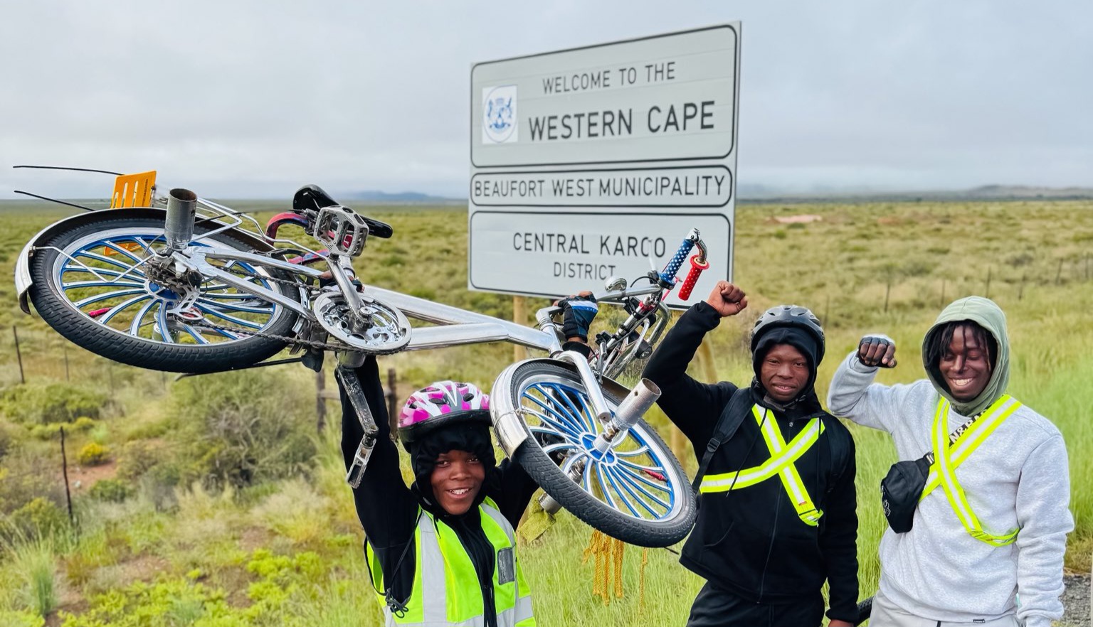 The Gauta BMX Boys have received a donation from Morgan Mohlala