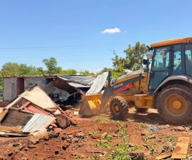 Koteng squatter camp cleared.