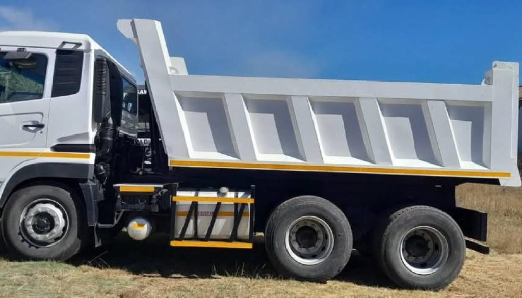 Two trucks were stolen.