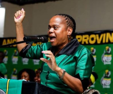 Dr Phophi Ramathuba addressing an ANC gathering in Limpopo