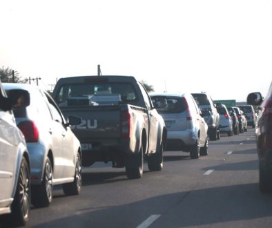 Vehicles piling up for traffic in Polokwane