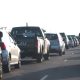 Vehicles piling up for traffic in Polokwane