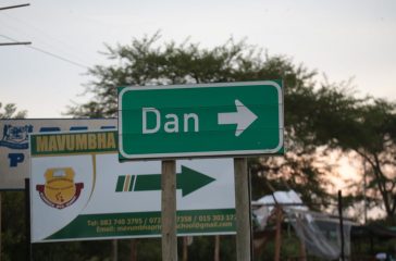A road sign of the Dan Village in Tzaneen