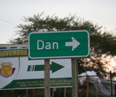 A road sign of the Dan Village in Tzaneen