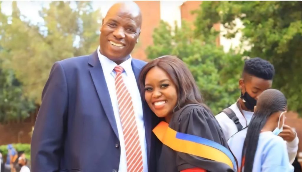 The late Mologadi Magdeline Mehlape and Dr Malekutu Johannes Mehlape during a graduation