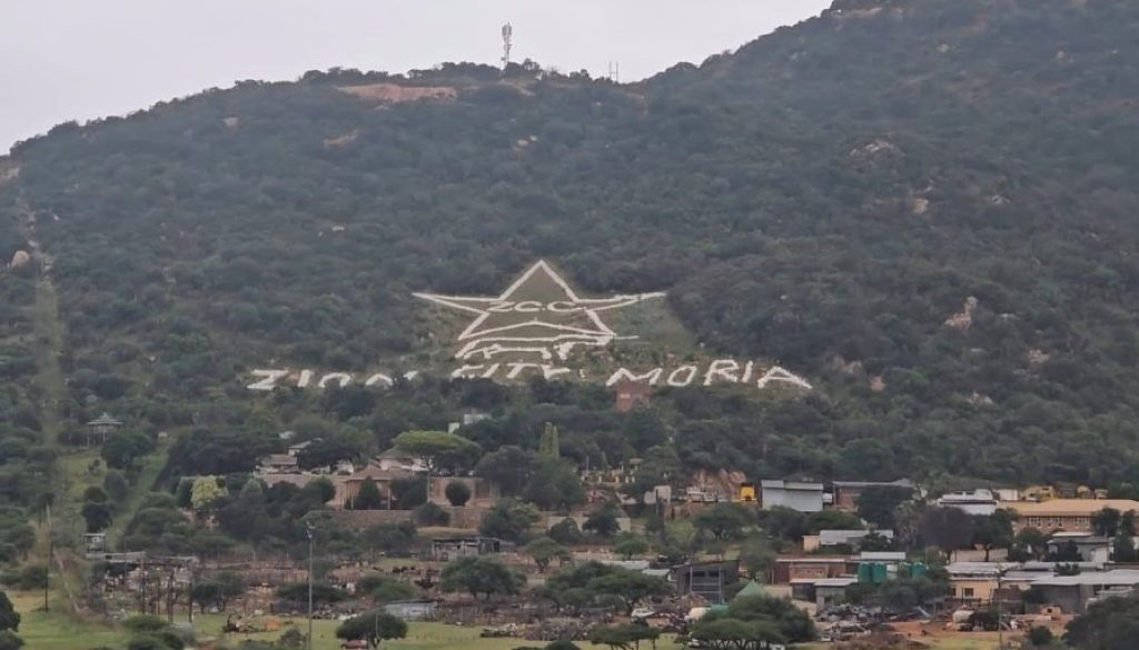 The ZCC sign in Moria, Limpopo.