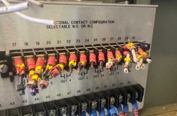 Damaged essential components of the electricity network.