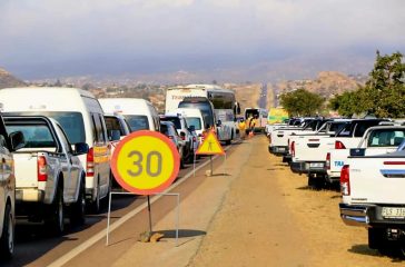 A road block in Limpopo during Easter Period