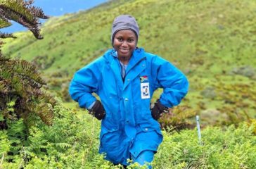 Tanganedzani Tshitavhe busy with her work