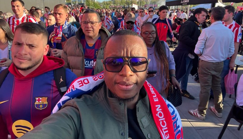 Dr. MT Makhomisane walking at the Riyadh Air Metropolitano