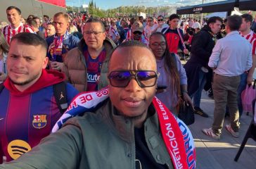 Dr. MT Makhomisane walking at the Riyadh Air Metropolitano