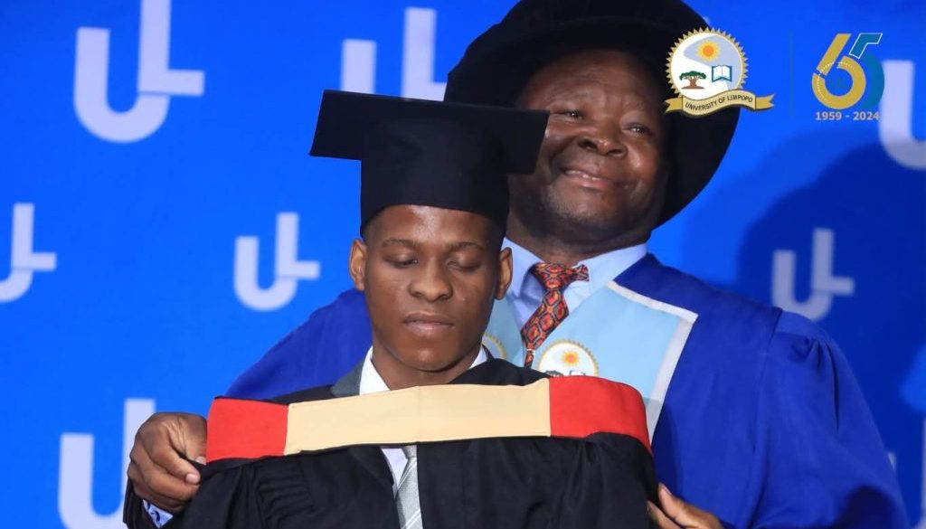 Lethabo Maleka [24] from Ga-Mphahlele graduated cum laude at the University of Limpopo.