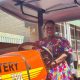 Mayor Mboweni Mayor Anna Mboweni unveiling new yellow fleet in Modimolle-Mookgophong